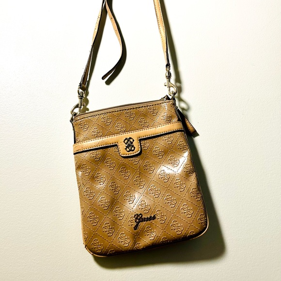 Tan Guess Crossbody Bag - Picture 2 of 8